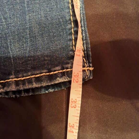 Rock Revival Joyelle Jeans Distressed Denim Straight Leg Low Rise Women's 28 - Picture 16 of 16